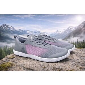 NWT HIKE Footwear Stride (Unisex) Sneaker Dark Grey & Pink W13 M11 EU 44